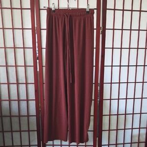 Women's Wide Leg Pants in Rust
